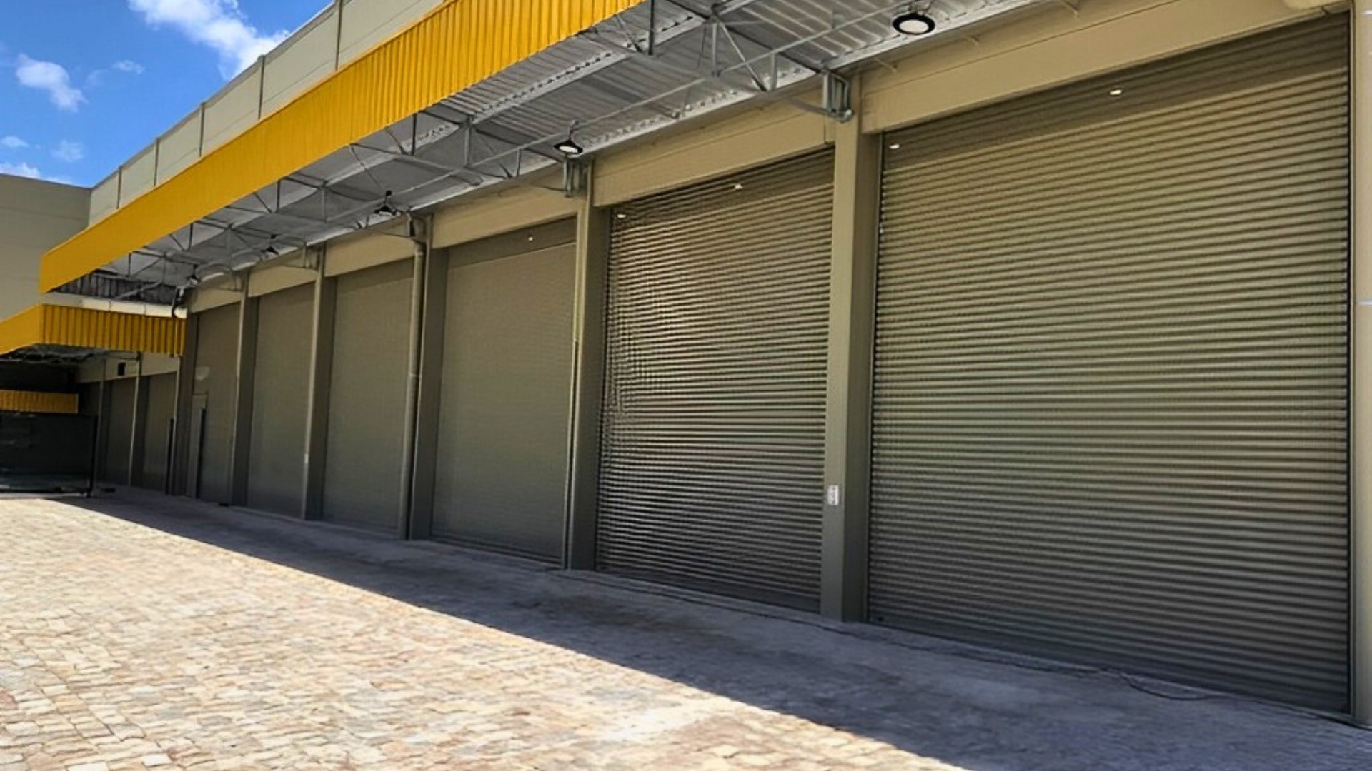 Porta de aço de enrolar automática